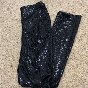 SHEIN black cheetah leggings